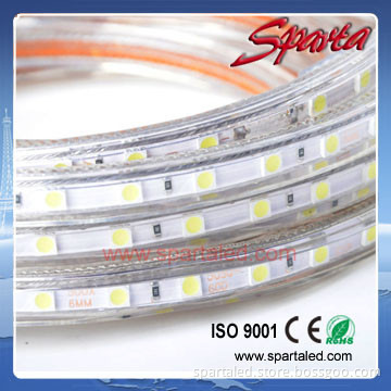 High lumen Three chip 220v 5050 led strip